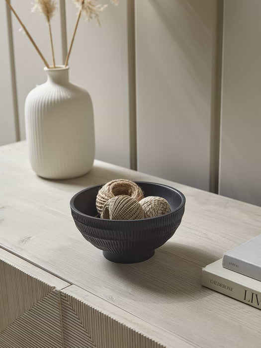 Etched Mango Wood Bowl - Small