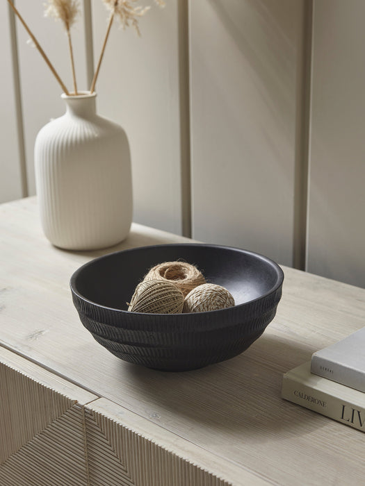 Etched Mango Wood Bowl - Small