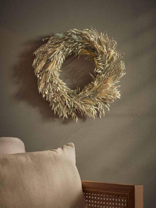 Mixed Dried Grass Wreath - Large
