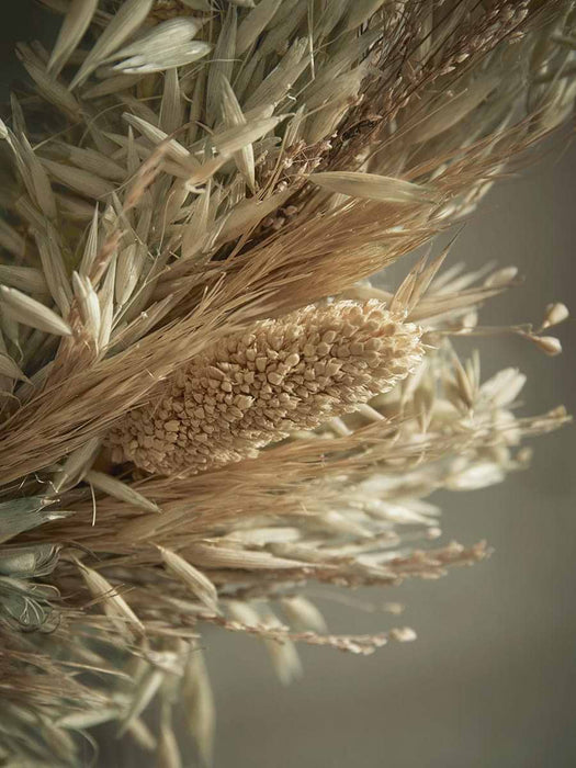 Mixed Dried Grass Wreath - Large