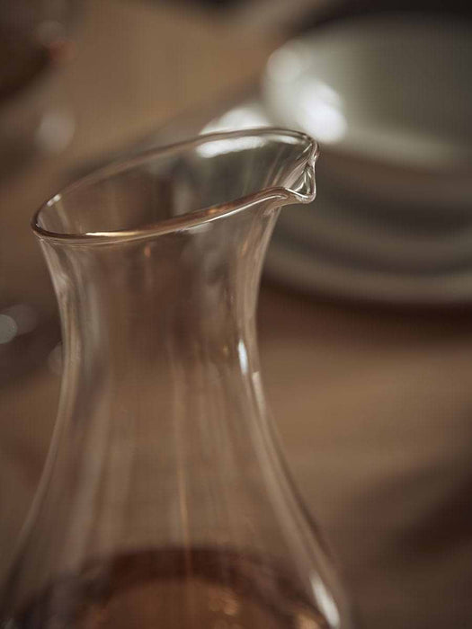 Amber Asymmetric Glass Carafe