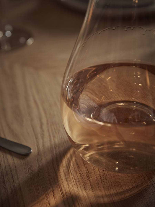 Amber Asymmetric Glass Carafe