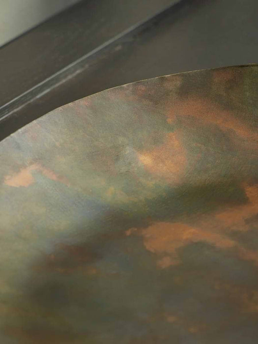 Distressed Brass Effect Tray - Large