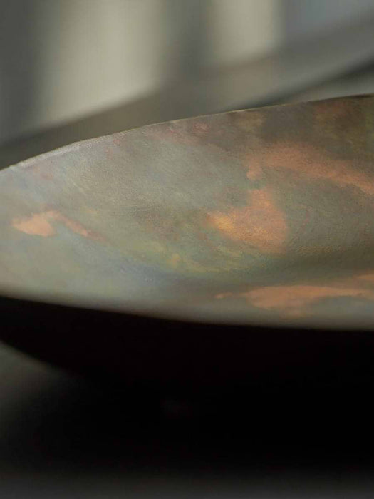 Distressed Brass Effect Tray - Large