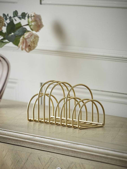 Golden Metal Storage Rack