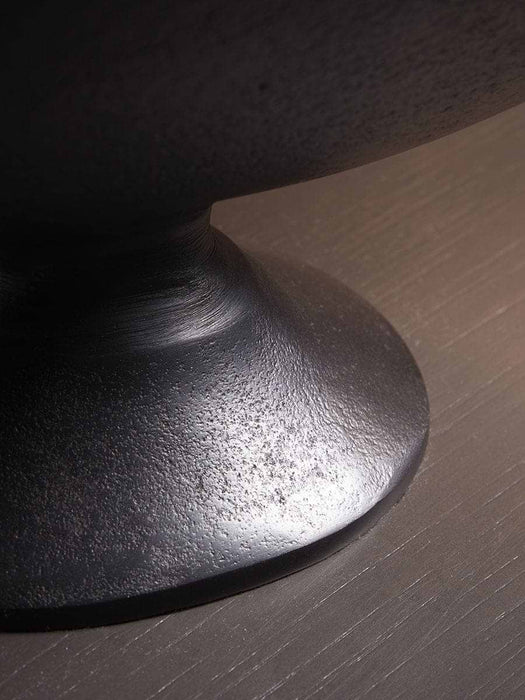 Antiqued Brass Effect Footed Bowl