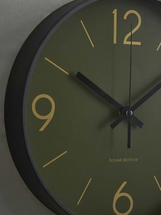 Industrial Olive Clock