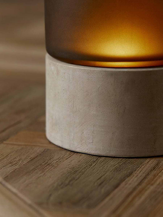 Travertine Glass Tealight Holder