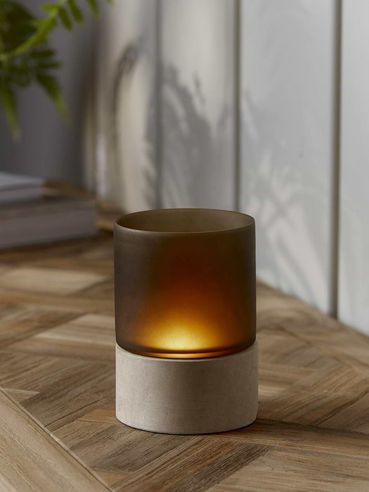 Travertine Glass Tealight Holder