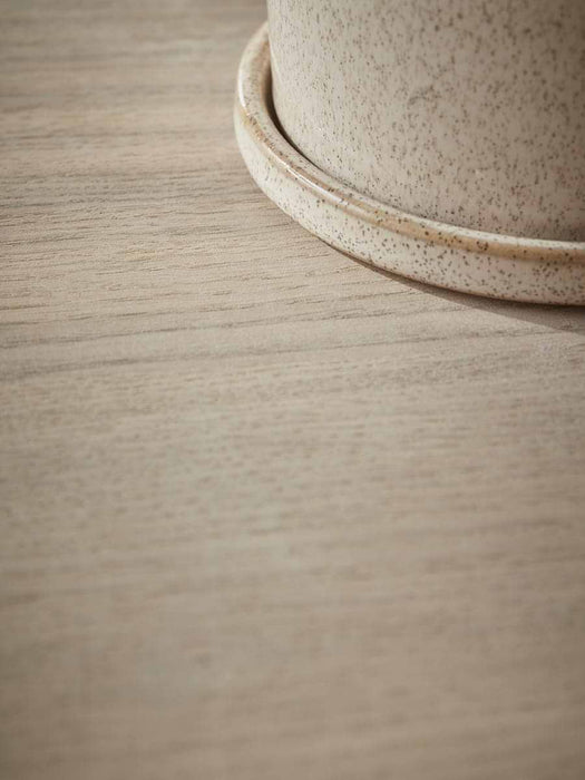 Speckled Glazed Planter & Saucer - Small