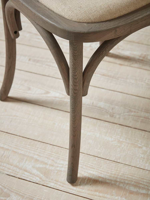 Oak Cross Back Dining Chair - Set of 2