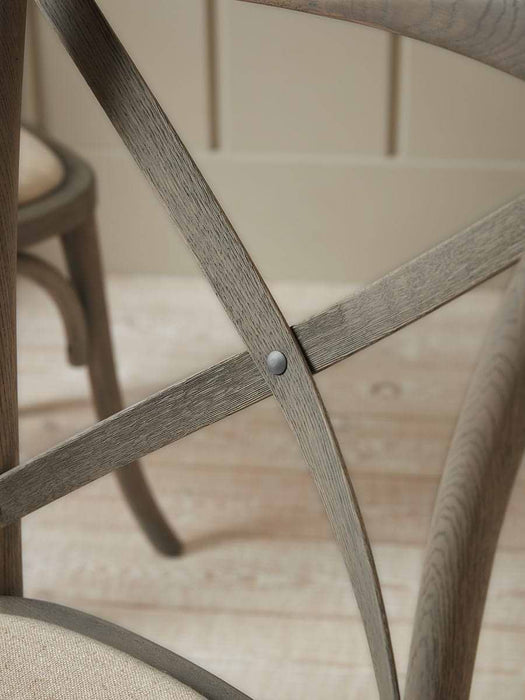 Oak Cross Back Dining Chair - Set of 2