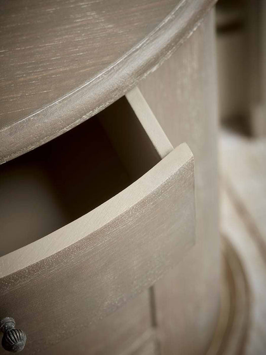 Oval Bedside Table