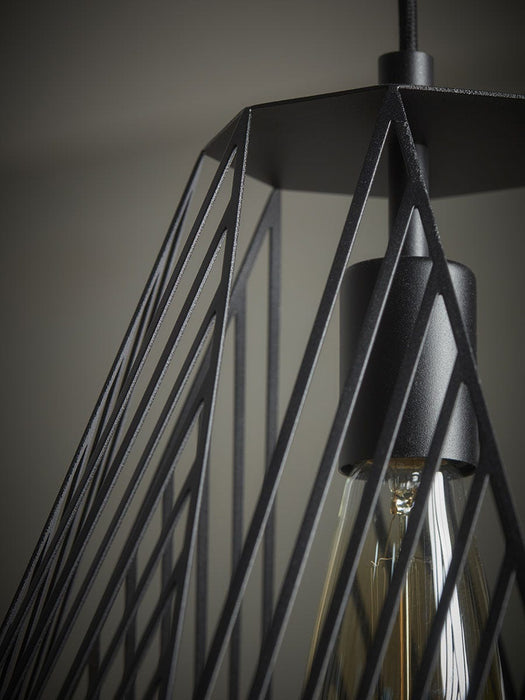 Tapered Geometric Cage Pendant
