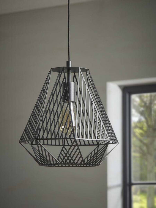 Tapered Geometric Cage Pendant