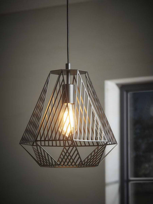Tapered Geometric Cage Pendant