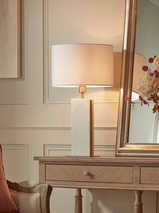 Marble & Brass Table Lamp