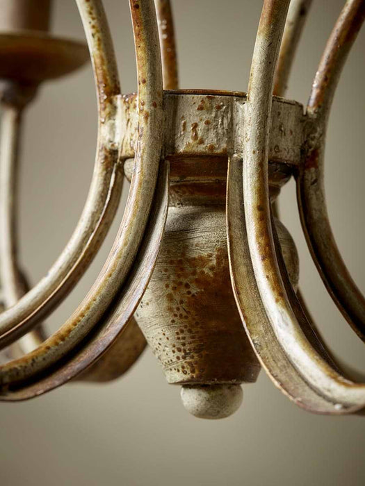 Six Arm Scroll Chandelier