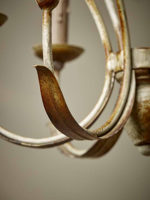 Six Arm Scroll Chandelier