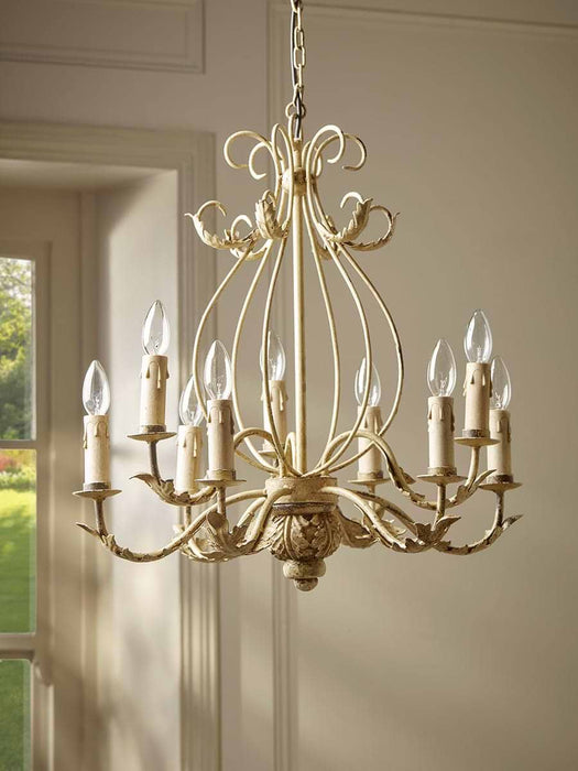 Nine Arm Leaf Chandelier