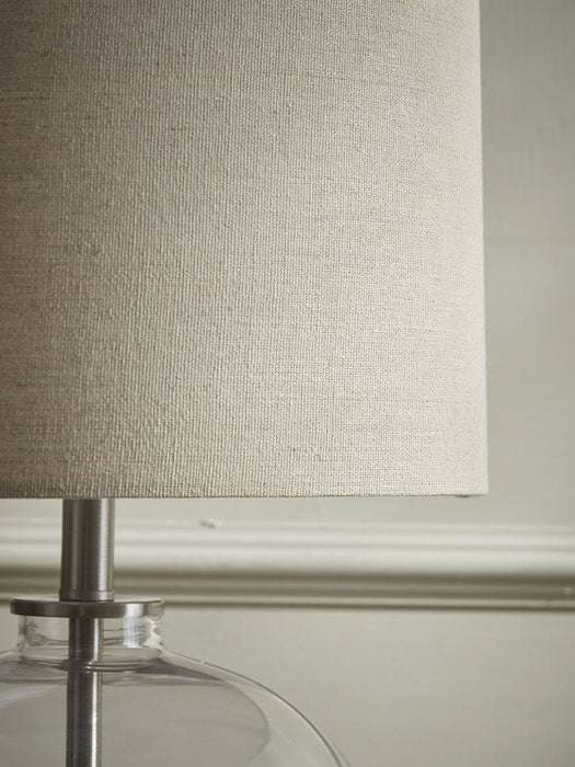 Round Brass Table Lamp