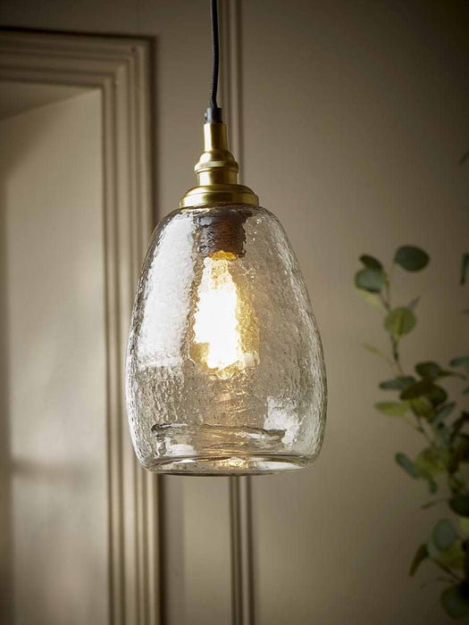 Dimpled Glass Pendant - Tapered
