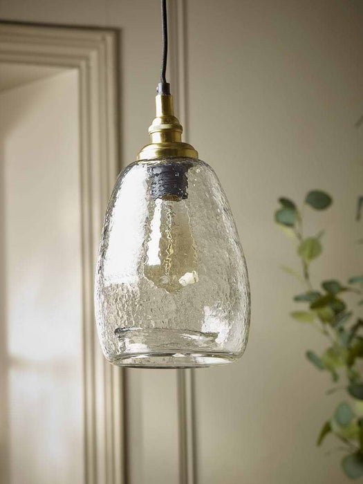 Dimpled Glass Pendant - Tapered