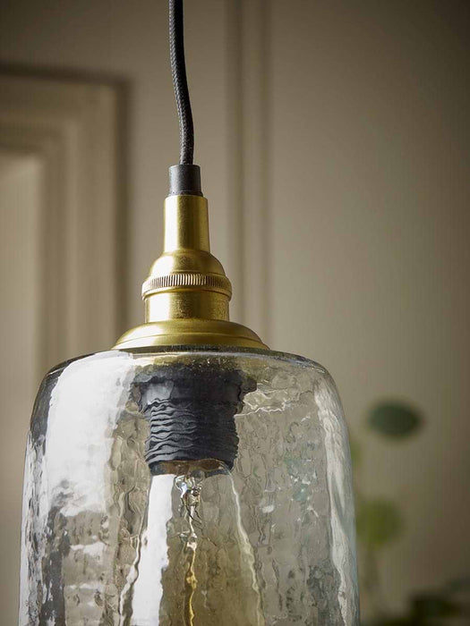Dimpled Glass Pendant - Column