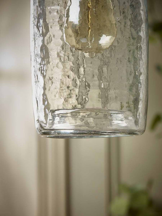 Dimpled Glass Pendant - Column