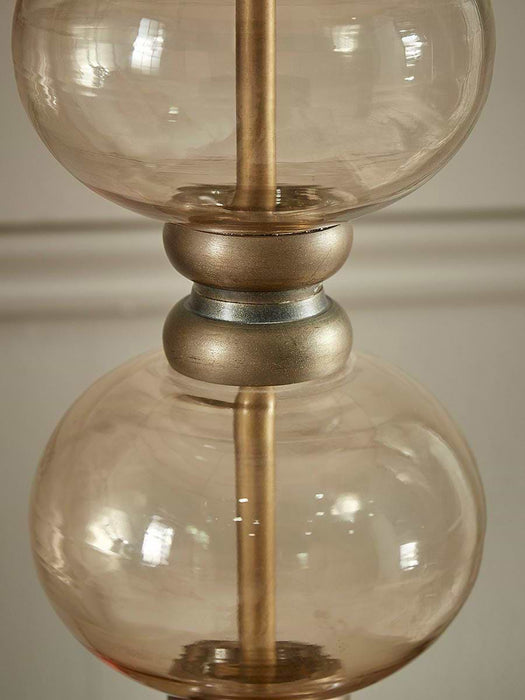 Aged Bubble Glass Table Lamp