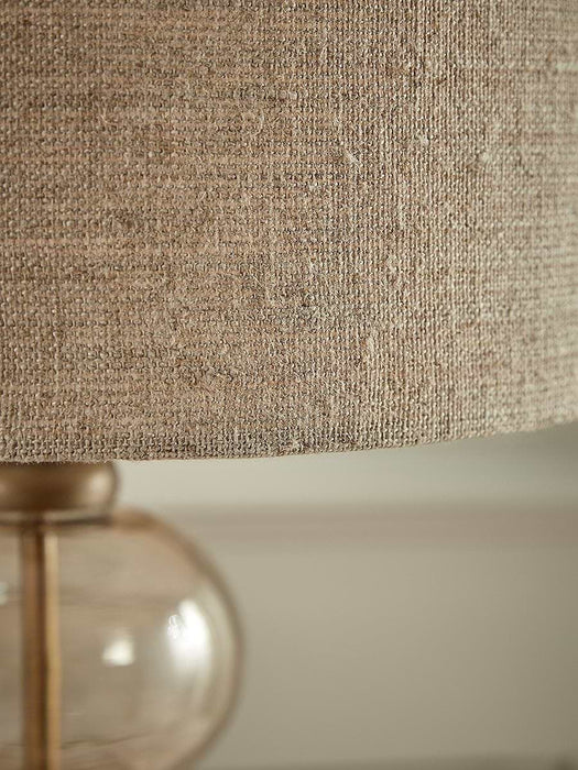 Aged Bubble Glass Table Lamp