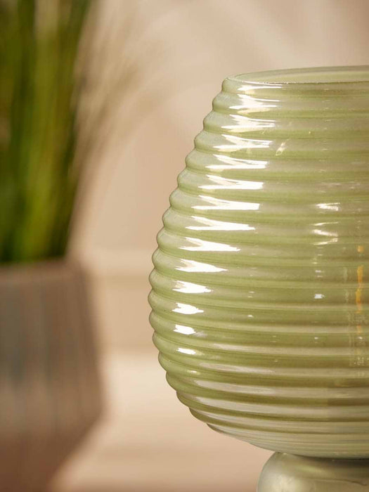Ribbed Round LED Lamp - Neutral