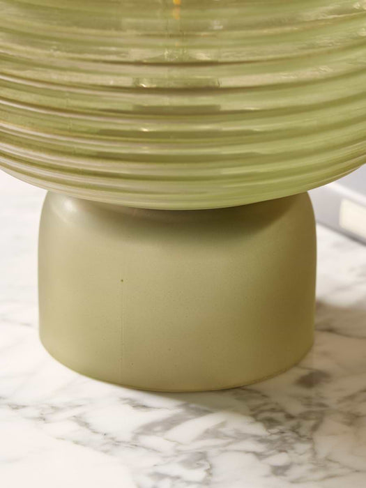Ribbed Round LED Lamp - Neutral