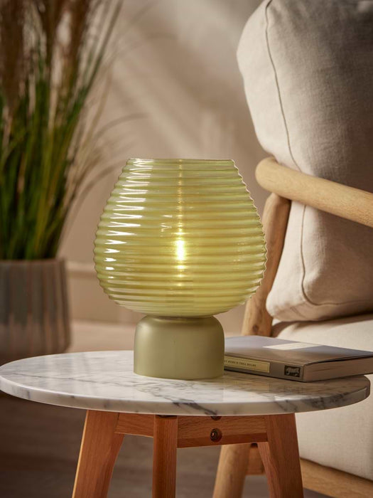 Ribbed Round LED Lamp - Neutral
