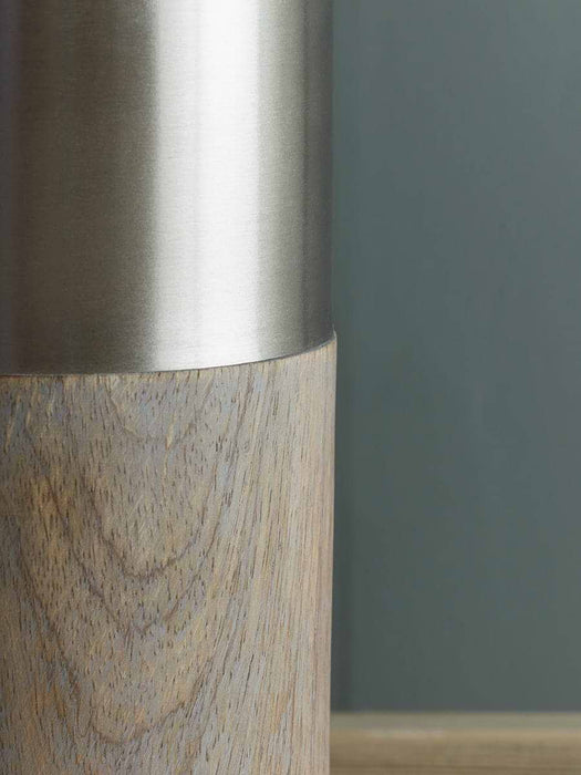 Greywashed Wood Table Lamp