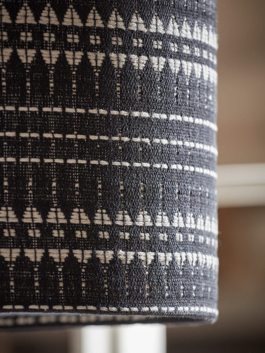 Black & Cream Embroidered Shade - Small