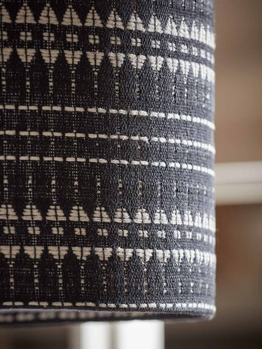 Black & Cream Embroidered Shade - Small