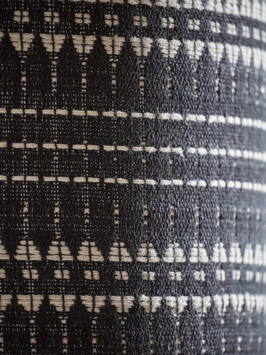 Black & Cream Embroidered Shade - Small