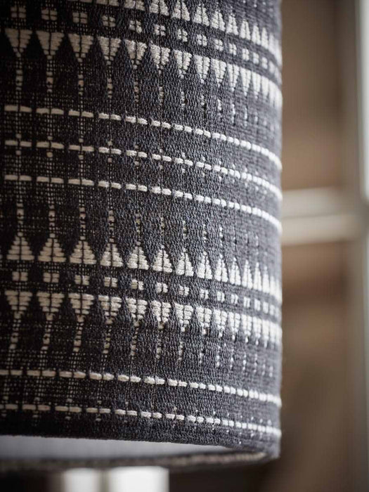 Black & Cream Embroidered Shade - Small