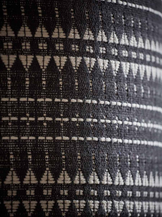 Black & Cream Embroidered Shade - Large