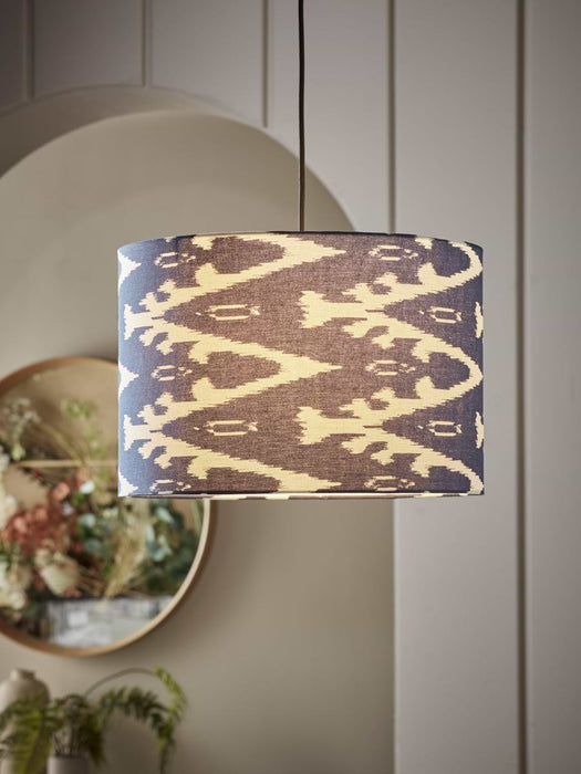 Blue Ikat Shade - Large