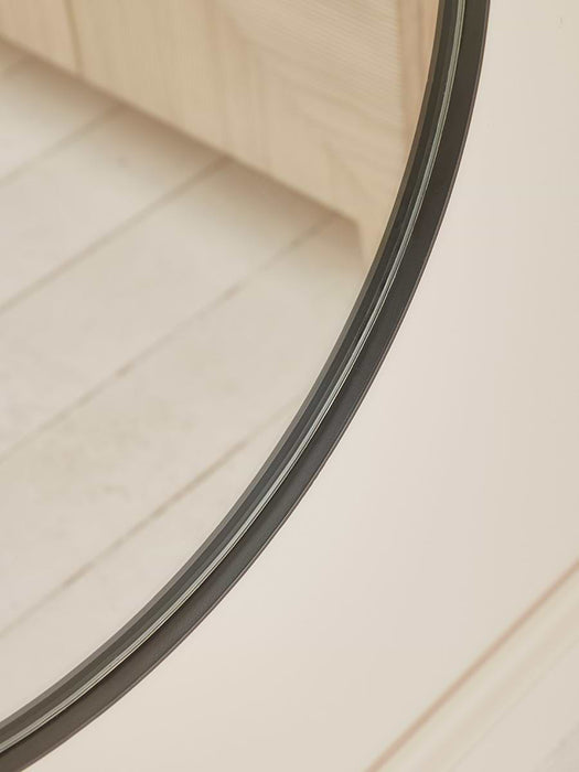 Lozenge Shaped Full Length Mirror - Black
