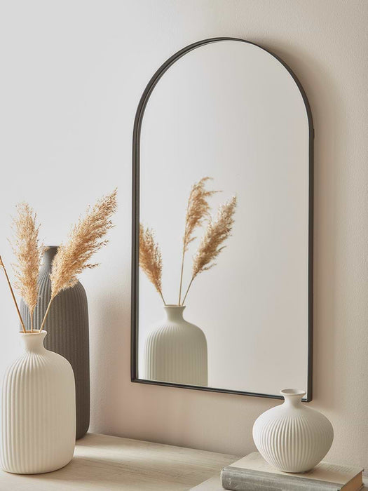 Arched Wall Mirror - Black