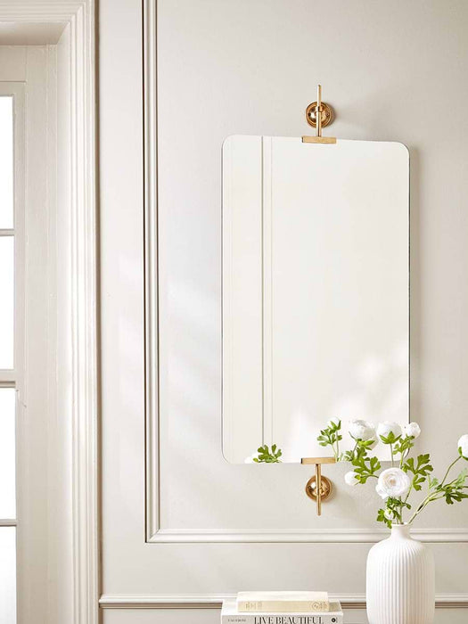 Brass Portrait Mirror - Large