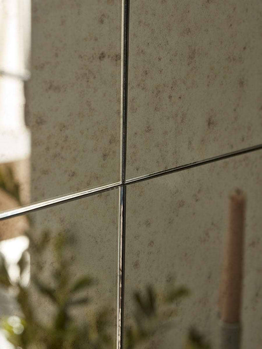Panelled Antique Glass Mirror