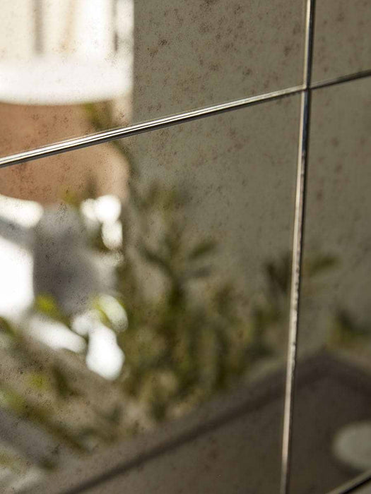 Panelled Antique Glass Mirror