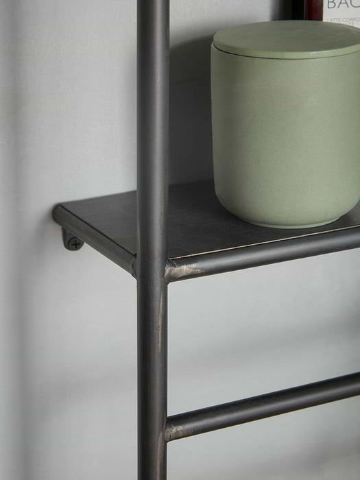 Industrial Mirror Shelf Rack