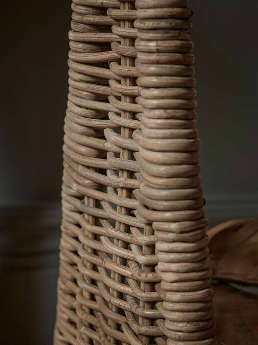 Tall Rattan Log Holder