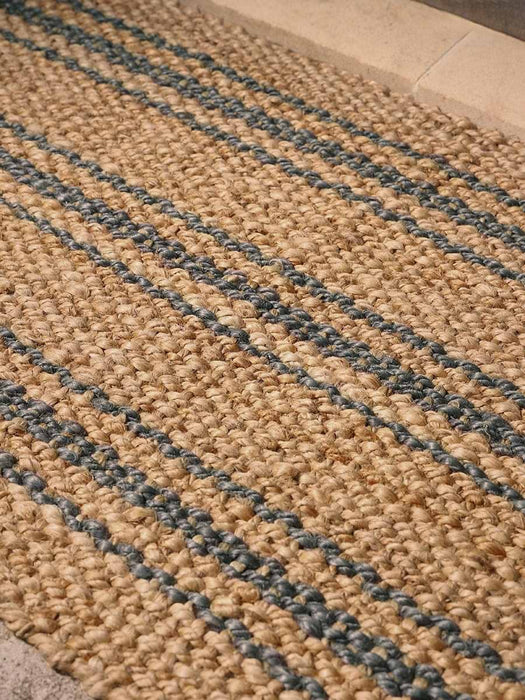 Braided Jute French Stripe Doormat - Double