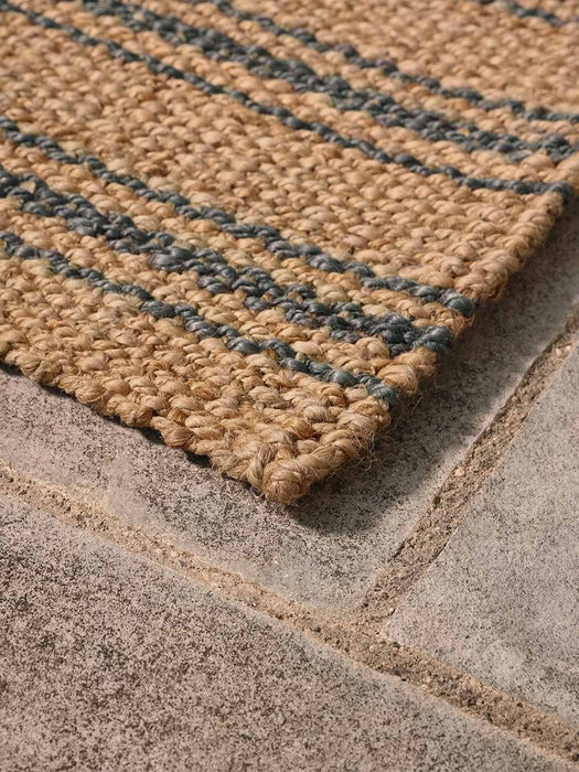 Braided Jute French Stripe Doormat - Double
